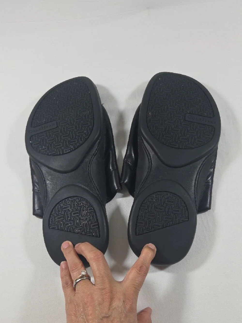 Cole Haan Classic Black Leather Slide Sandals Men 11.5 Summer Beach Casual